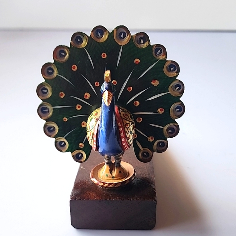Peacock 🦚 Wooden Handcrafted by Store Indya.